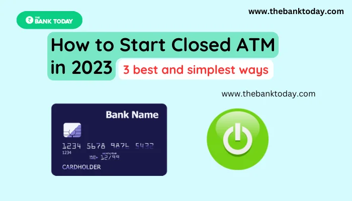 How to Activate a Closed ATM Card