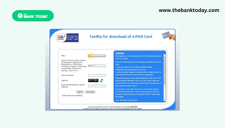 Download e-Pan Card