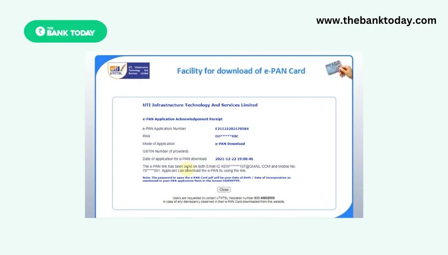 Download e-Pan Card