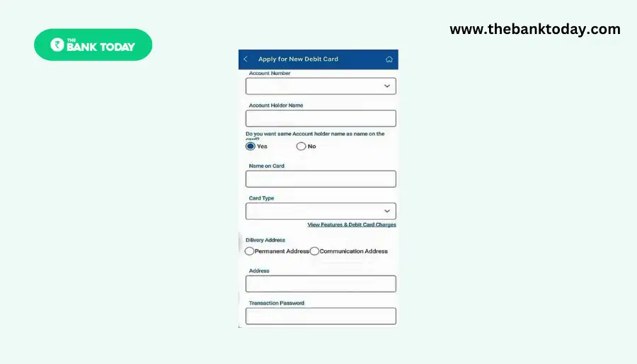 Apply for a Central Bank of India ATM Card